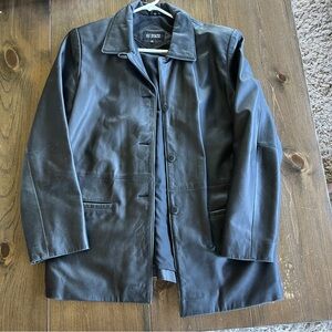 111 State Women’s Black Leather Jacket